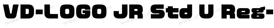 VD-LOGO JR Std U Reg字体转换